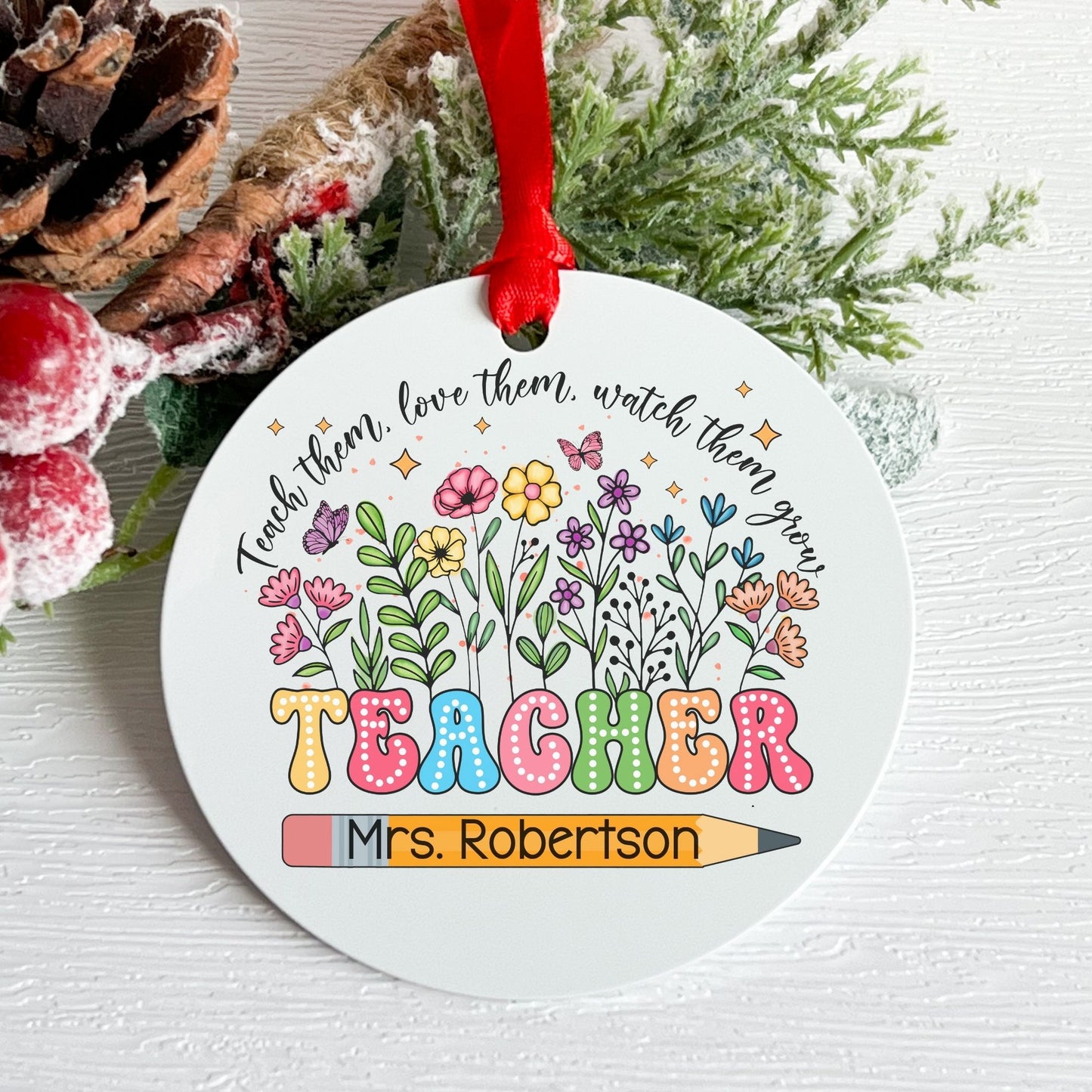 Teacher Appreciation Christmas Ornament