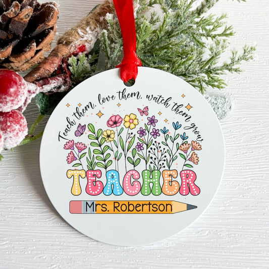 Teacher Appreciation Christmas Ornament