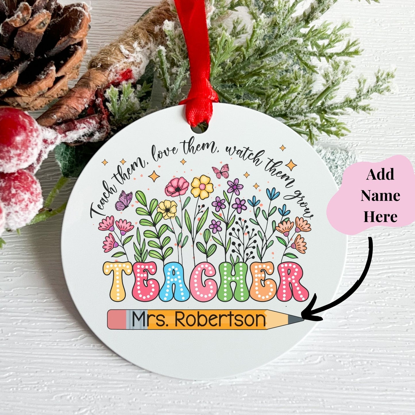 Teacher Appreciation Christmas Ornament