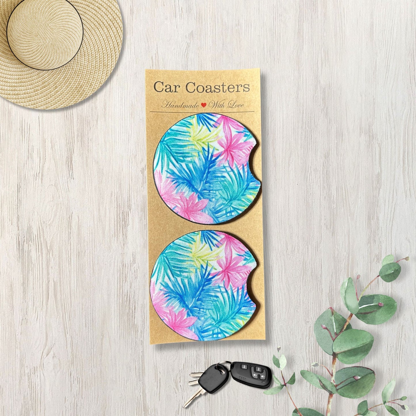 Tropical Car Coasters