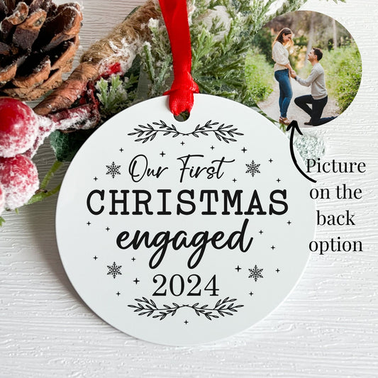 First Christmas Engaged Ornament