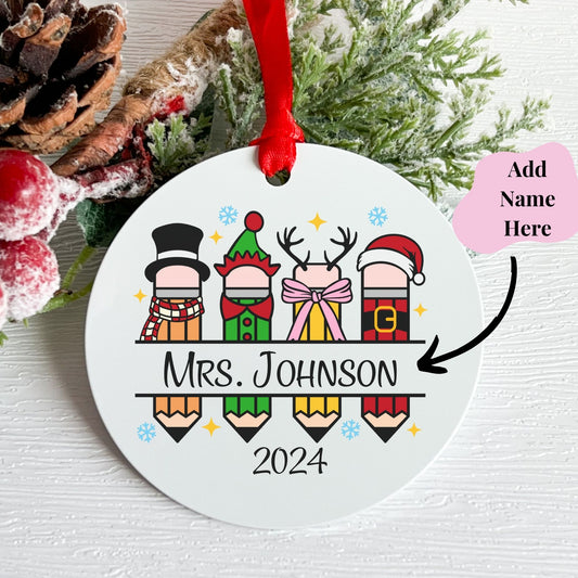 Christmas Ornament For Teacher, Teacher Appreciation Gift