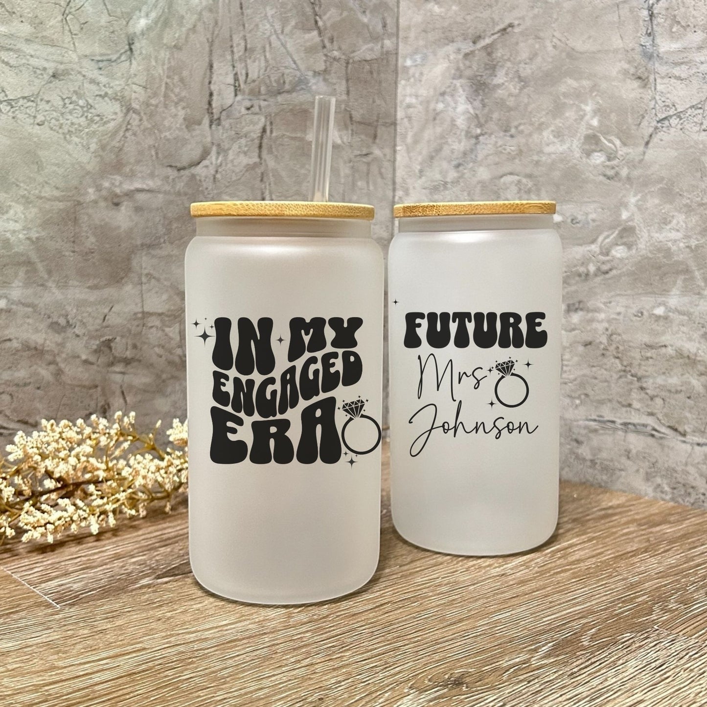 Future Mrs Glass Can 16oz Tumbler W/Ring