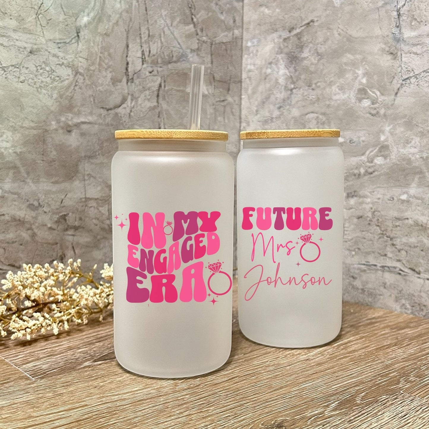 Future Mrs Glass Can 16oz Tumbler W/Ring