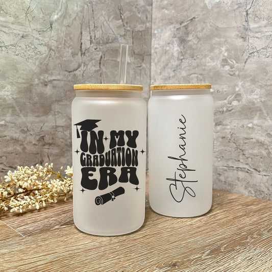 Graduation Era Glass Can