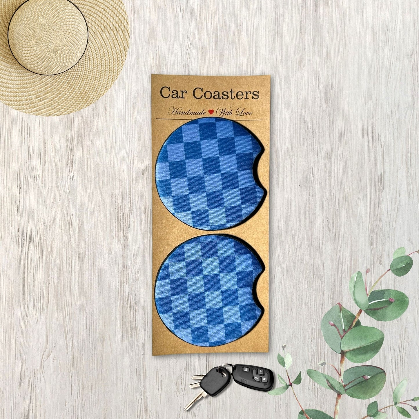 Checkered Car Coasters