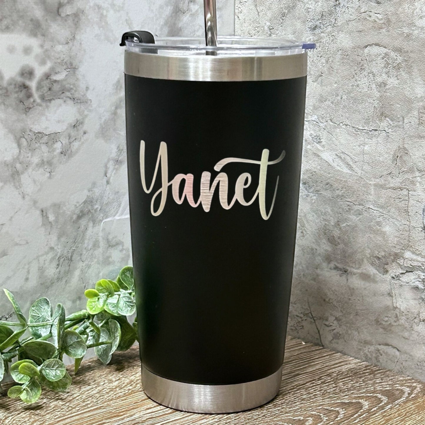 Custom Name Laser Engraved Tumbler