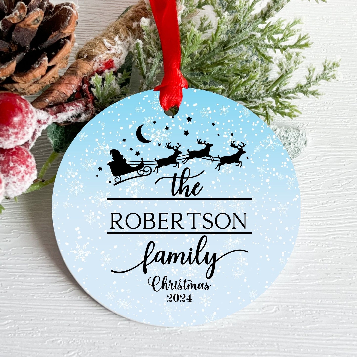 Custom Family Christmas Ornament