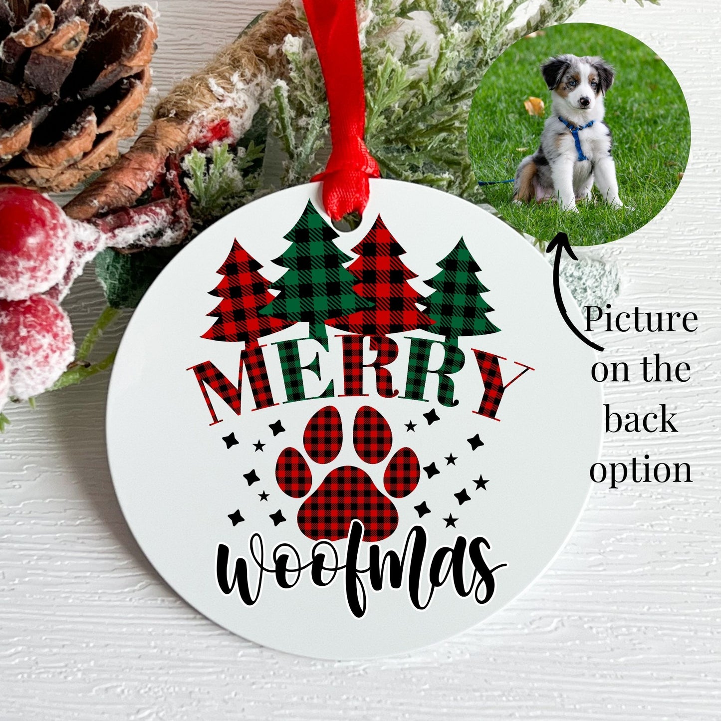 Personalized Dog Christmas Ornament